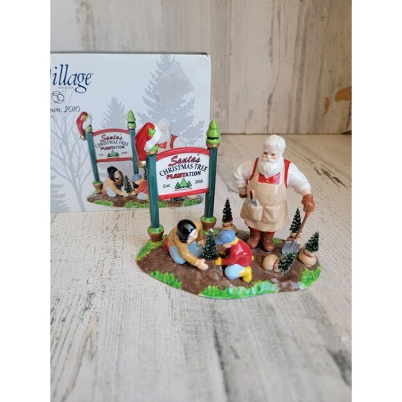Dept 56 808877 NEW Santa comes to down, 2010 Snow village accessory Xmas - Picture 1 of 8